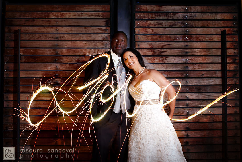 San Francscio Bay Area 4th of July Wedding with Sparklers
